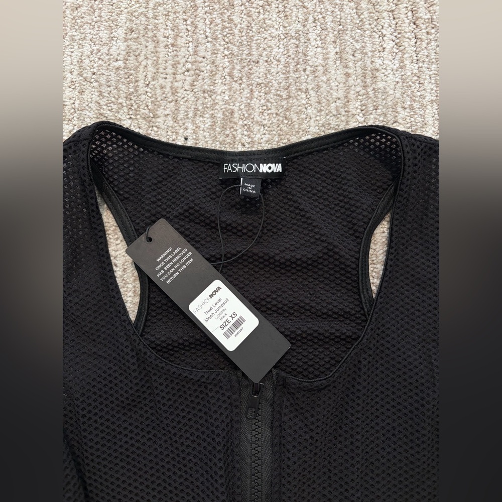 Fashion Nova Mesh Jumpsuit - Picture 6 of 6